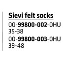 Sievi felt socks 00 99800 002 0HU