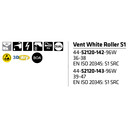 Vent White Roller S1 44 52120 142 96W